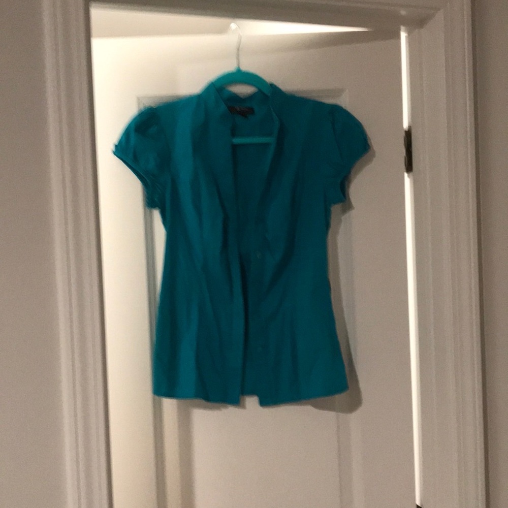 Turquoise blue blouse